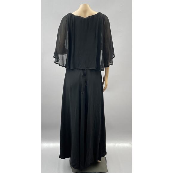 Holy Clothing Dress Women XL 1X Black Juliette Maxi Celtic Renfaire Caplet Gown - Picture 5 of 12